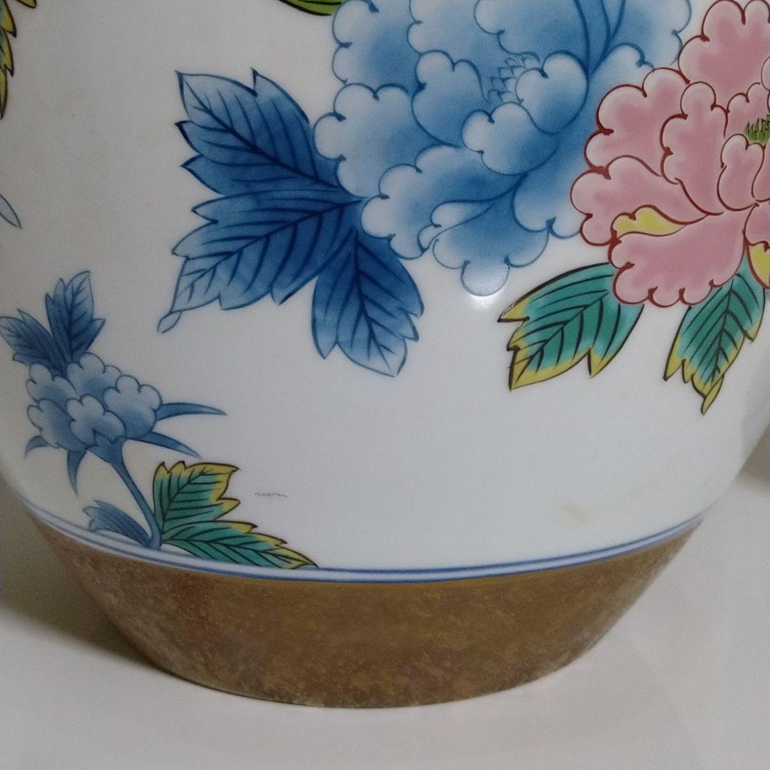 花瓶 壺 牡丹 有田焼 梅林 大