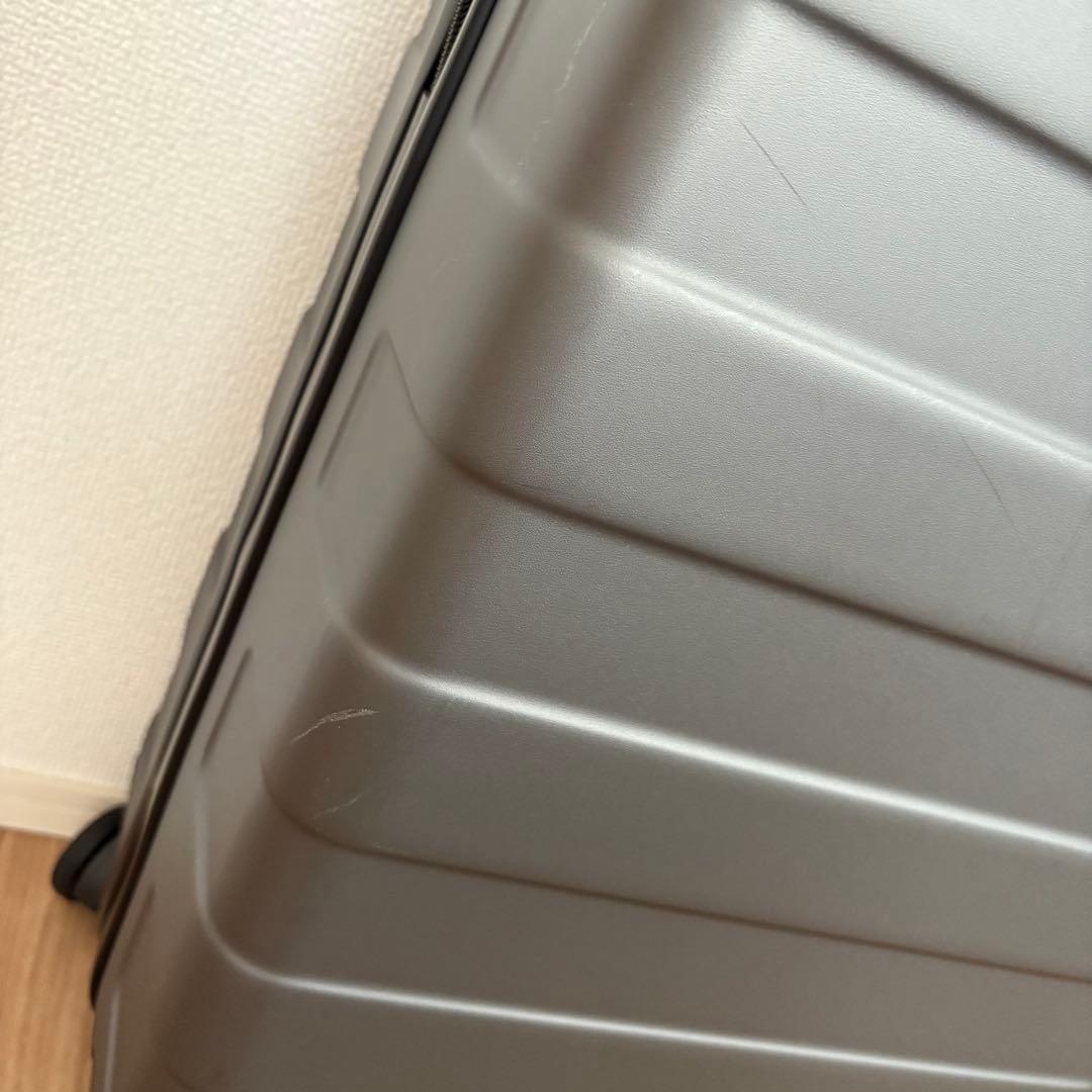【一度使用】無印良品 キャリーケース　グレー　36L