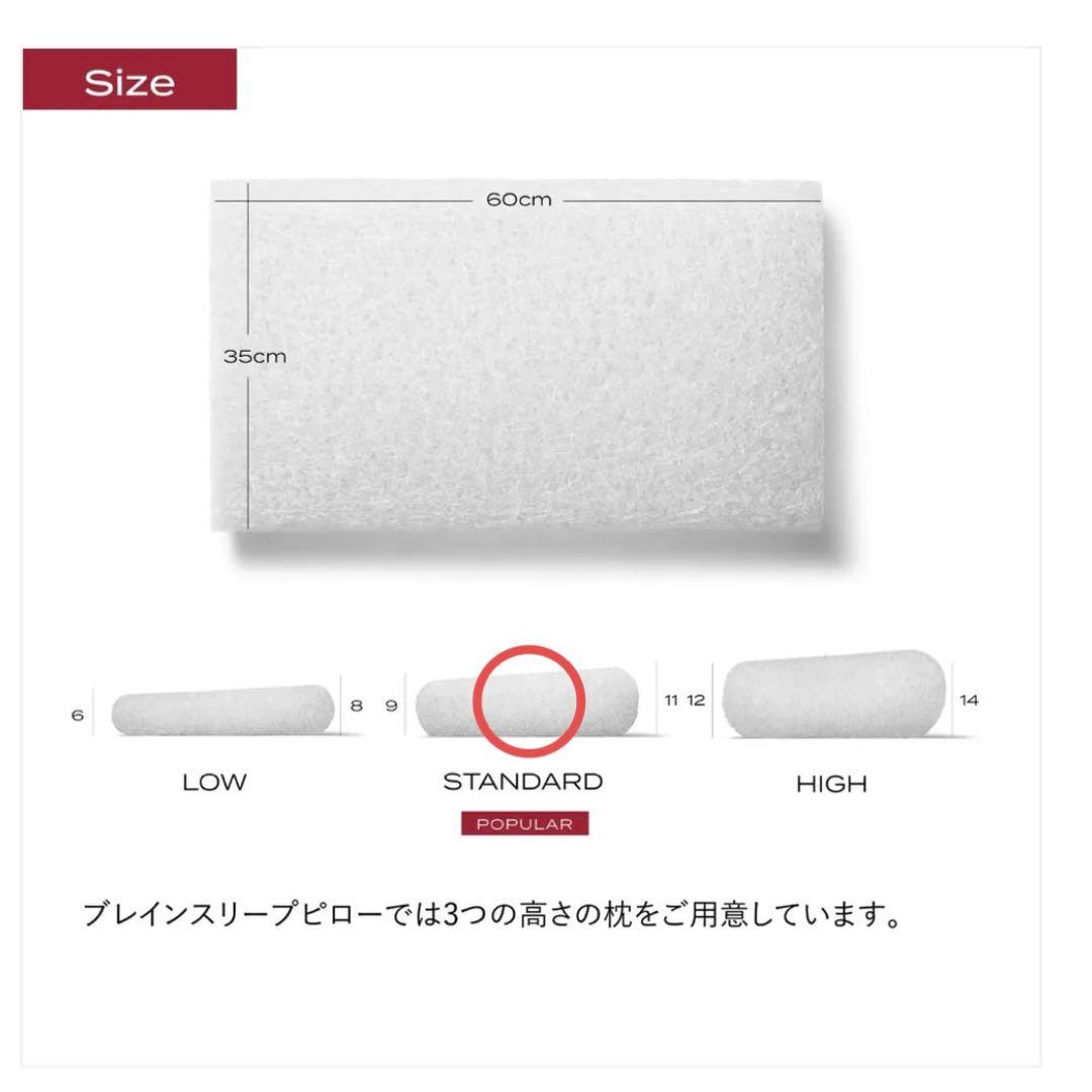 美品　BRAIN SLEEP ブレインスリープピロー スタンダード