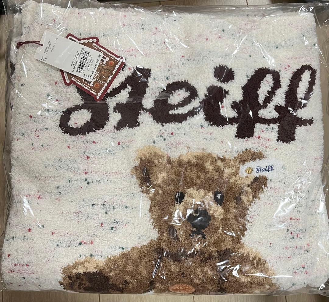 新品 未開封 【Steiff】パウダーネップジャガードブランケット