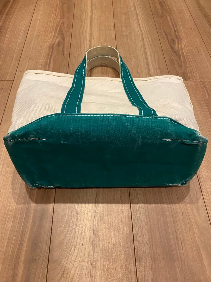 W*X様 80s エルエルビーン　トートバッグ　2色タグ グリーン　M