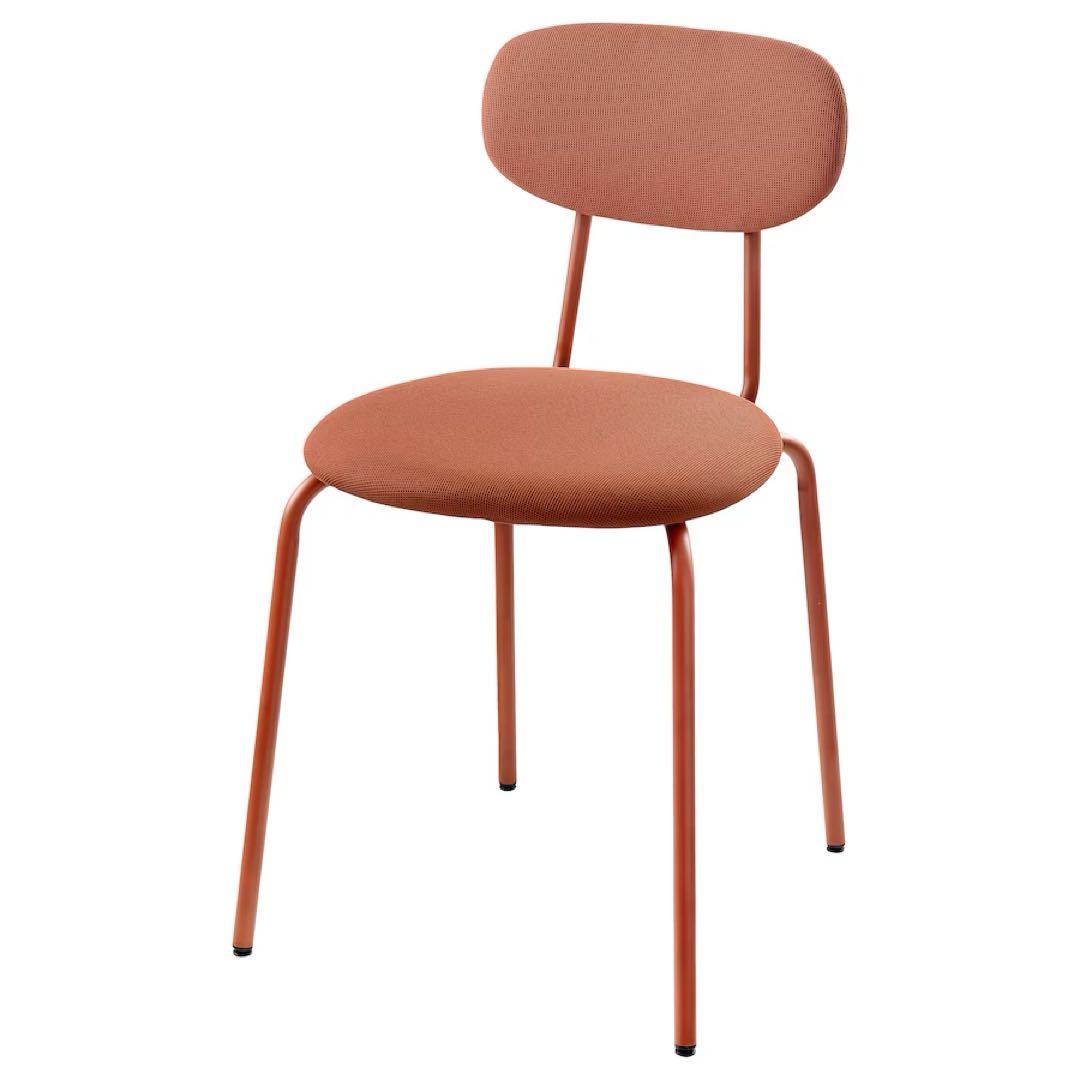 IKEA イケア　オスタノ チェア　レッドブラウン 2脚セット