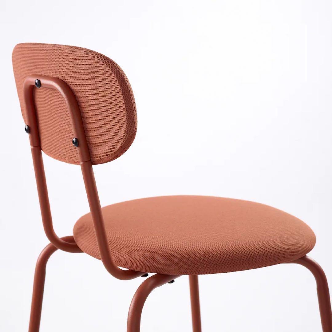 IKEA イケア　オスタノ チェア　レッドブラウン 2脚セット