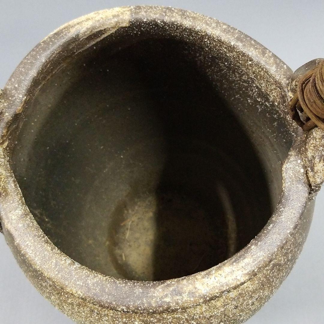 信楽焼 傘立て 藍刷毛目 高さ４８cm（陶器の寸法でつるは含みません）