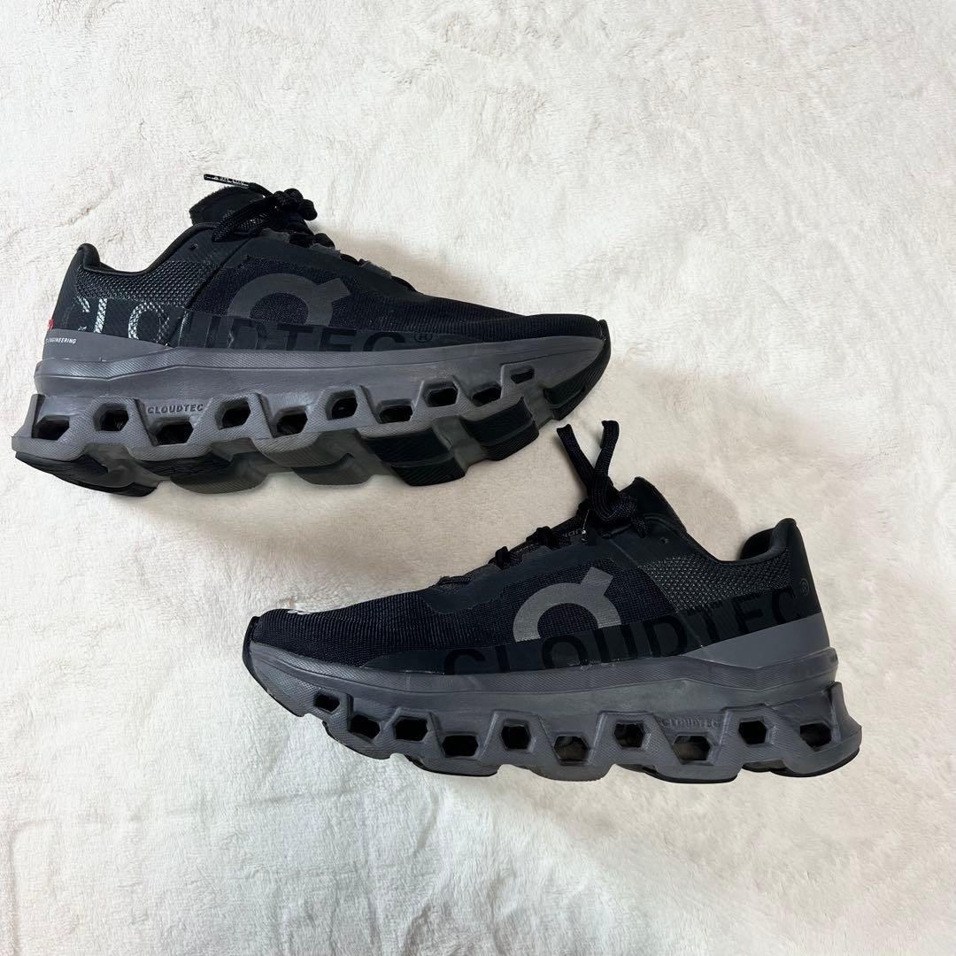 On Cloudmonster ブラック ランニングシューズ24.5cm