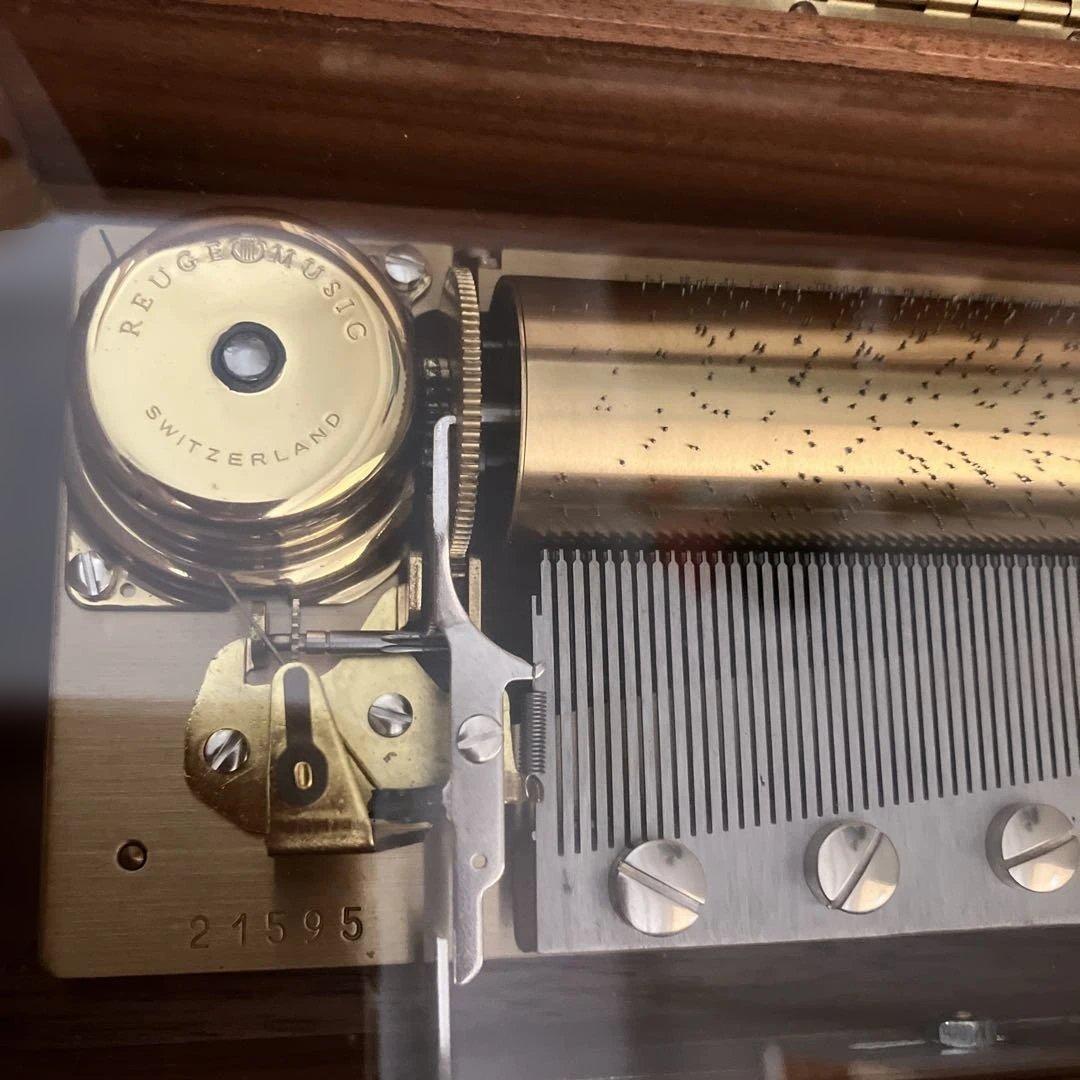 共鳴箱付き　リュージュオルゴール　72弁 アベマリア 主よ人の望みの喜びよ 3曲