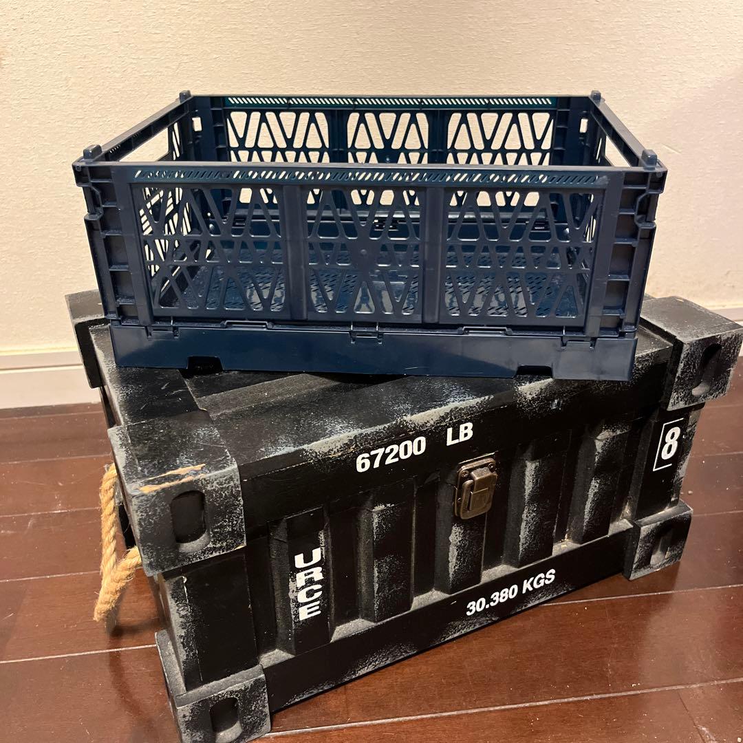 木製コンテナ型収納ボックス