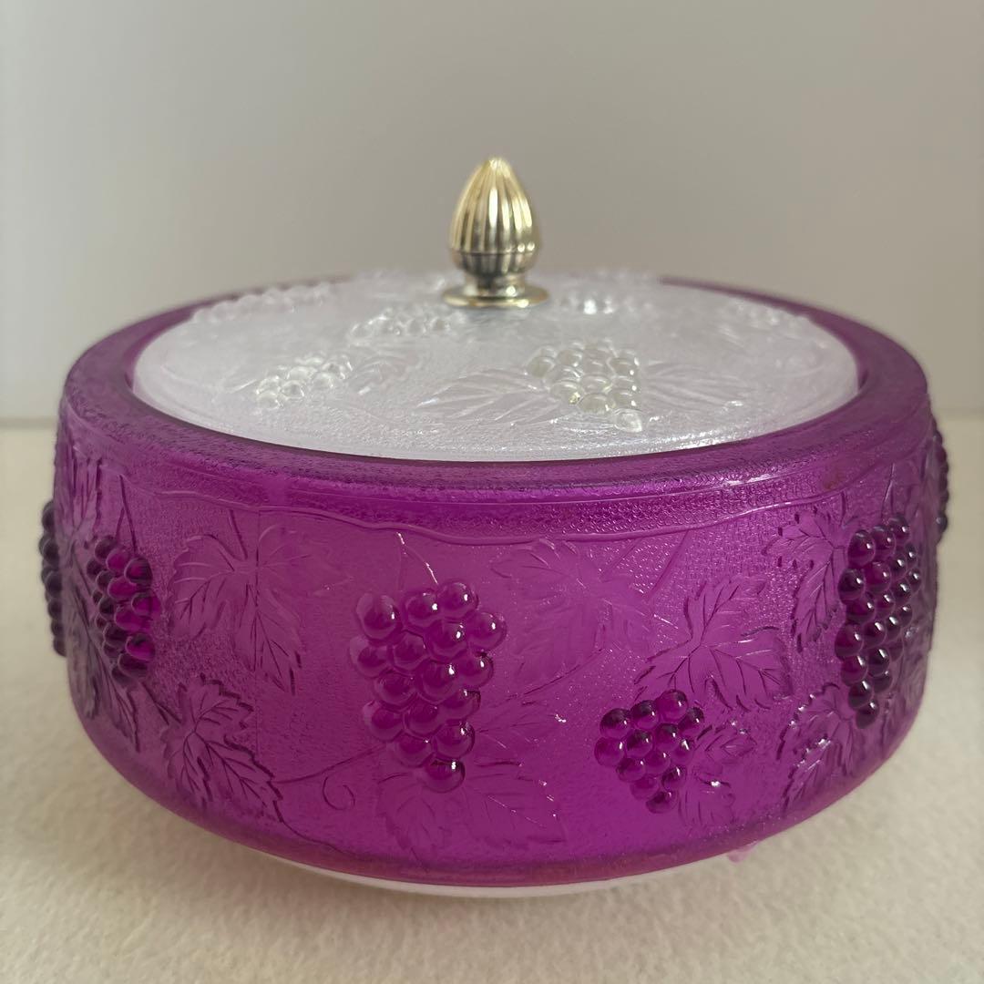 昭和レトロ ぶどう菓子器 ハタ印 プラスチック レトロポップ アンティーク器