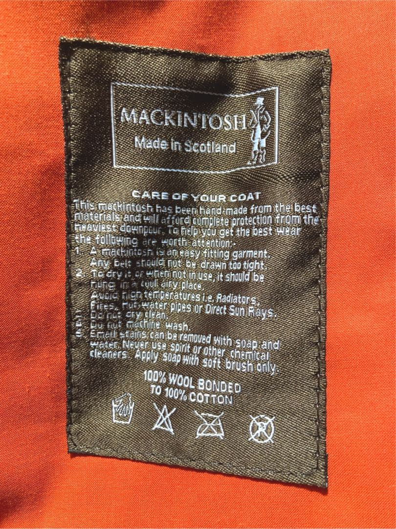 未使用タグ付　ポールスミス別注　マッキントッシュ　グレンチェック　コート　M