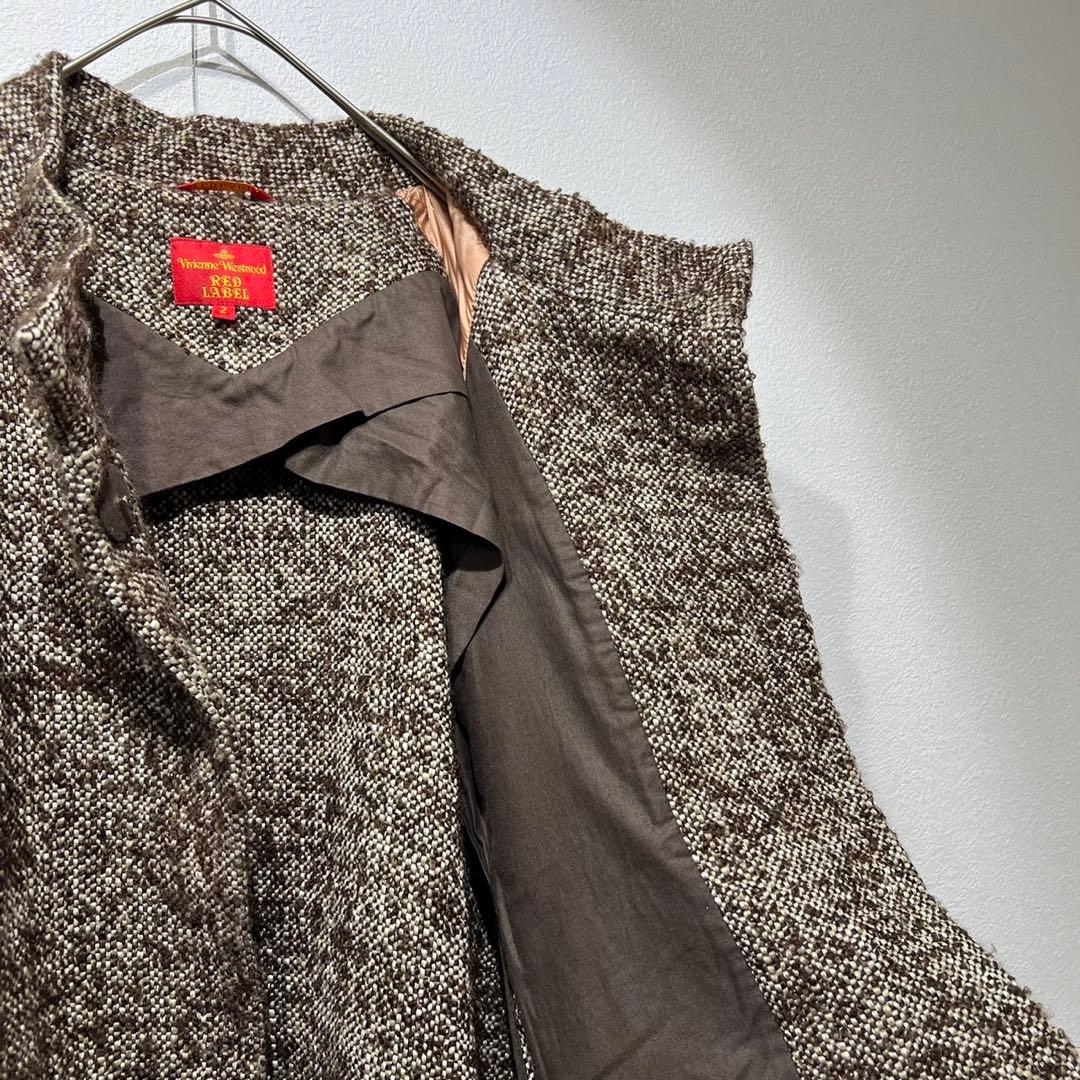 希少 ヴィヴィアンウエストウッド レッドレーベル ウール ツイードコート