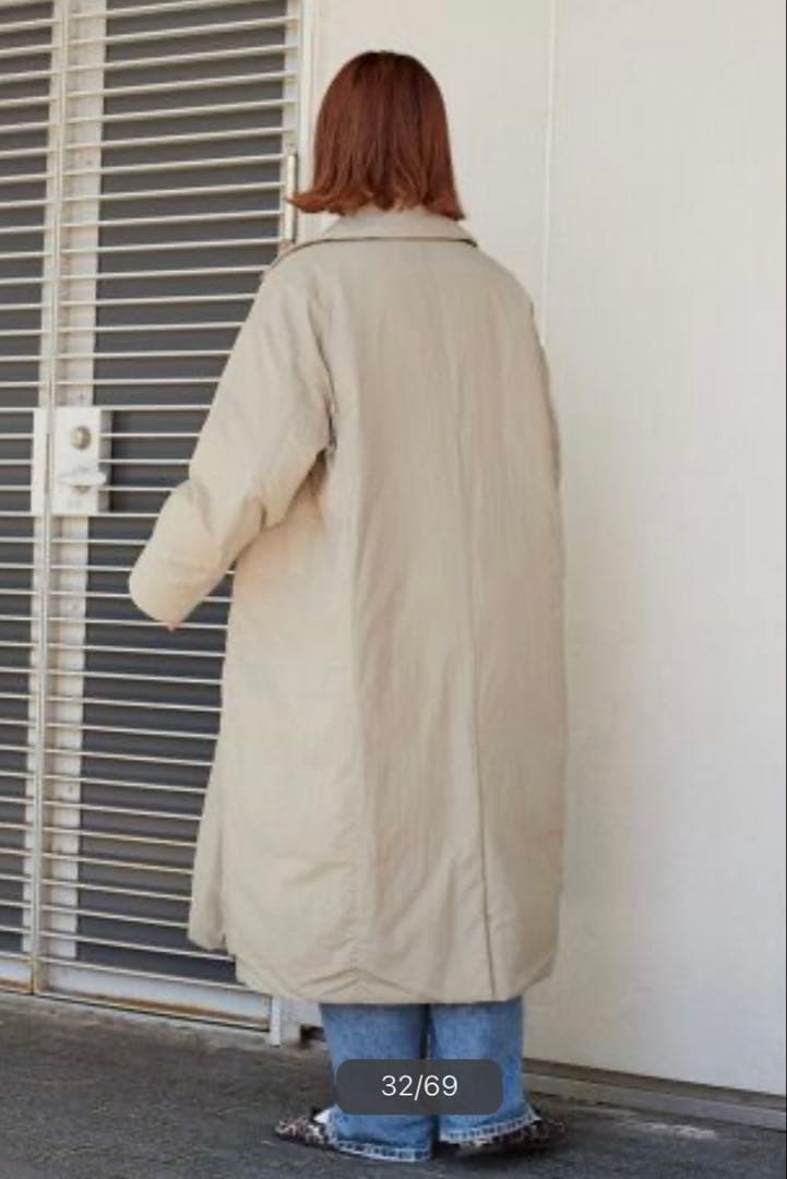 【B.C STOCK】ワッシャーナイロンダウンチェスターコート カーキ M