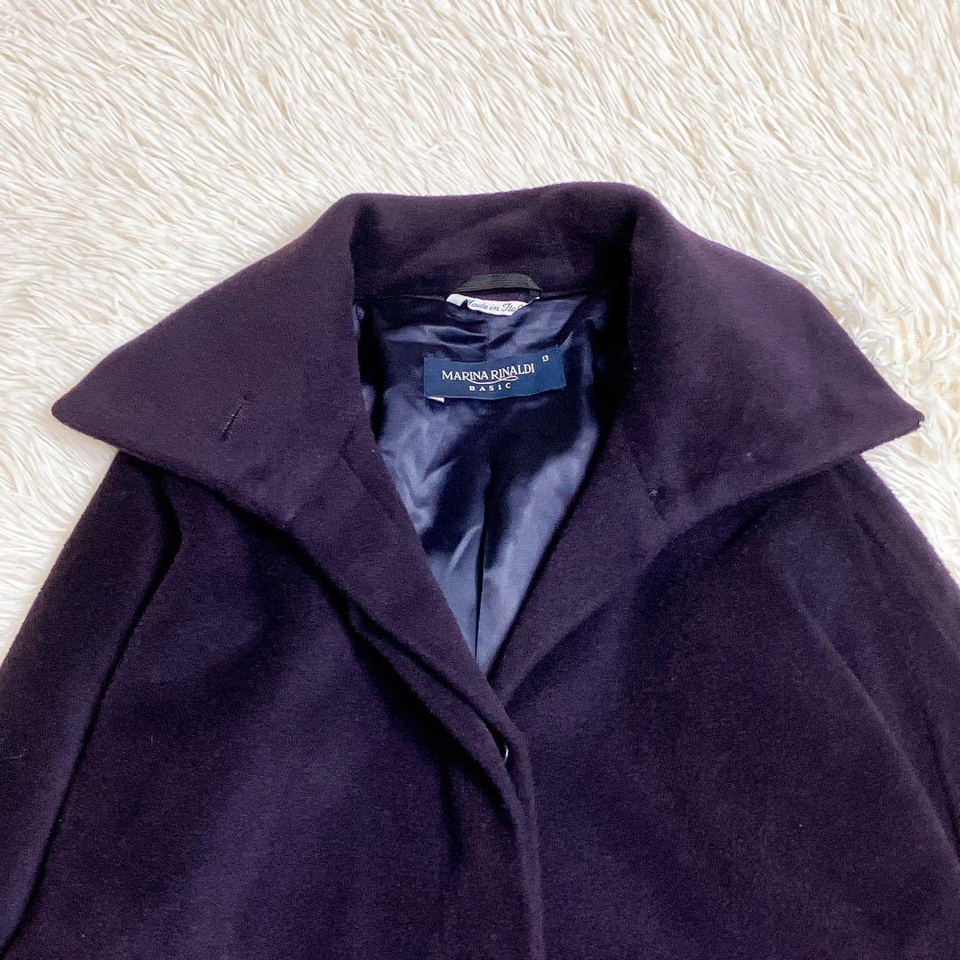 Max Mara マリナリナルディ　カシミヤ混ウールコート　イタリア製　13号