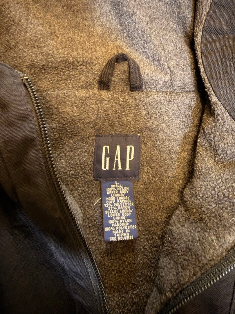 Old GAP ブラック フリース内側 ジャケット　紺タグ　90年代