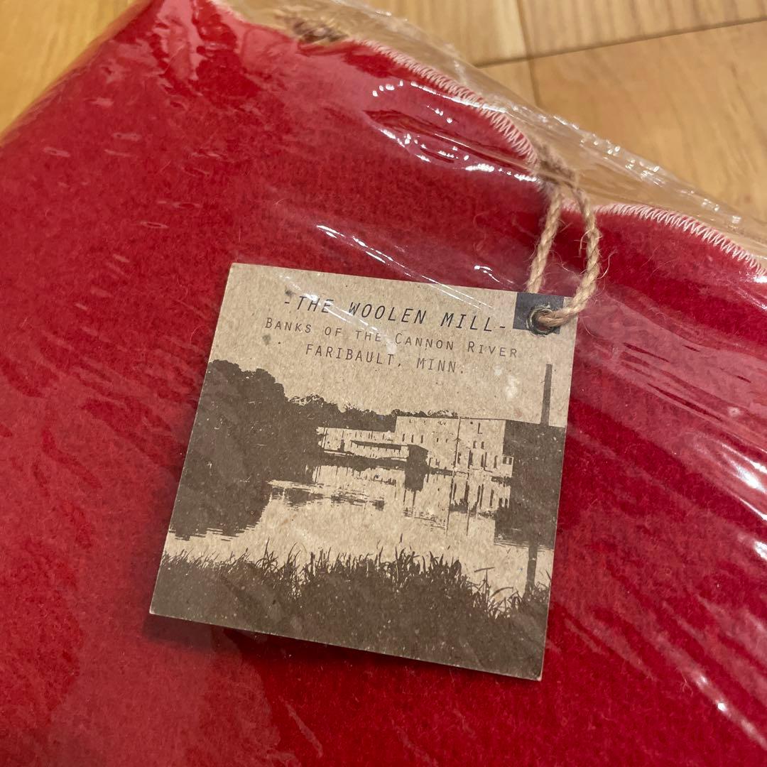 Supreme Faribault Wool Blanket ブランケット 赤