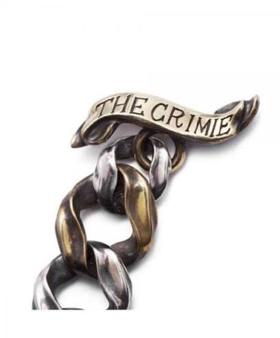 THE CRIMIE チェーンブレスレットシルバー×ブラス 重厚感◎