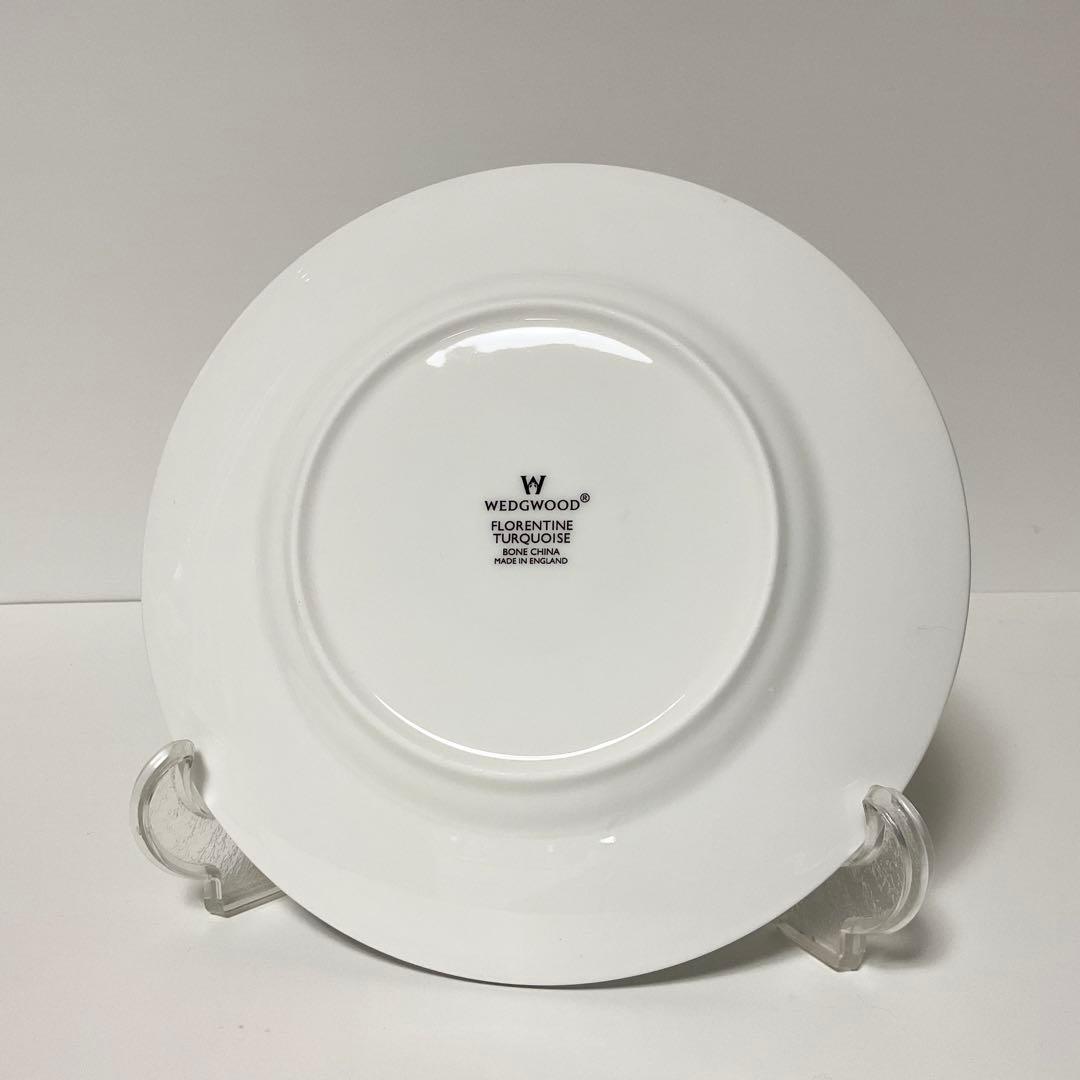 【未使用品】ウェッジウッド フロレンティーンターコイズ プレート ケーキ皿 4枚