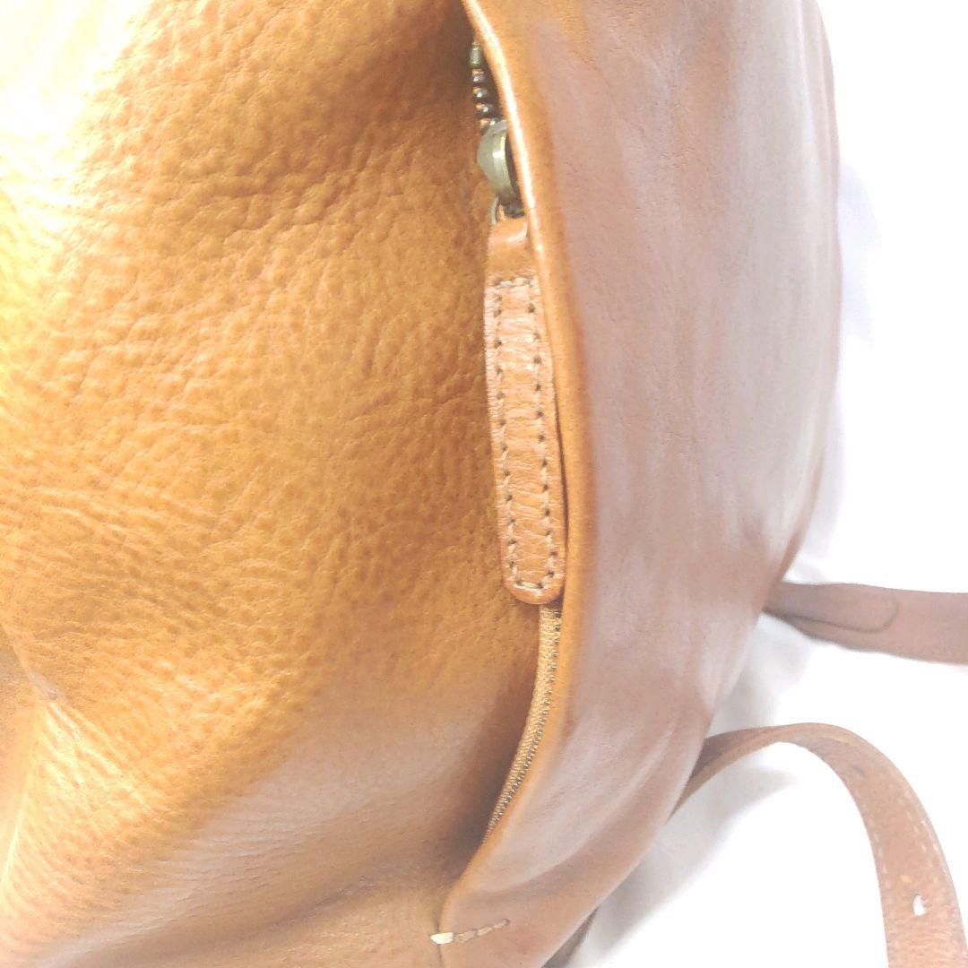 【genten/ゲンテン】 美品 Soffice レザー バックパック リュック