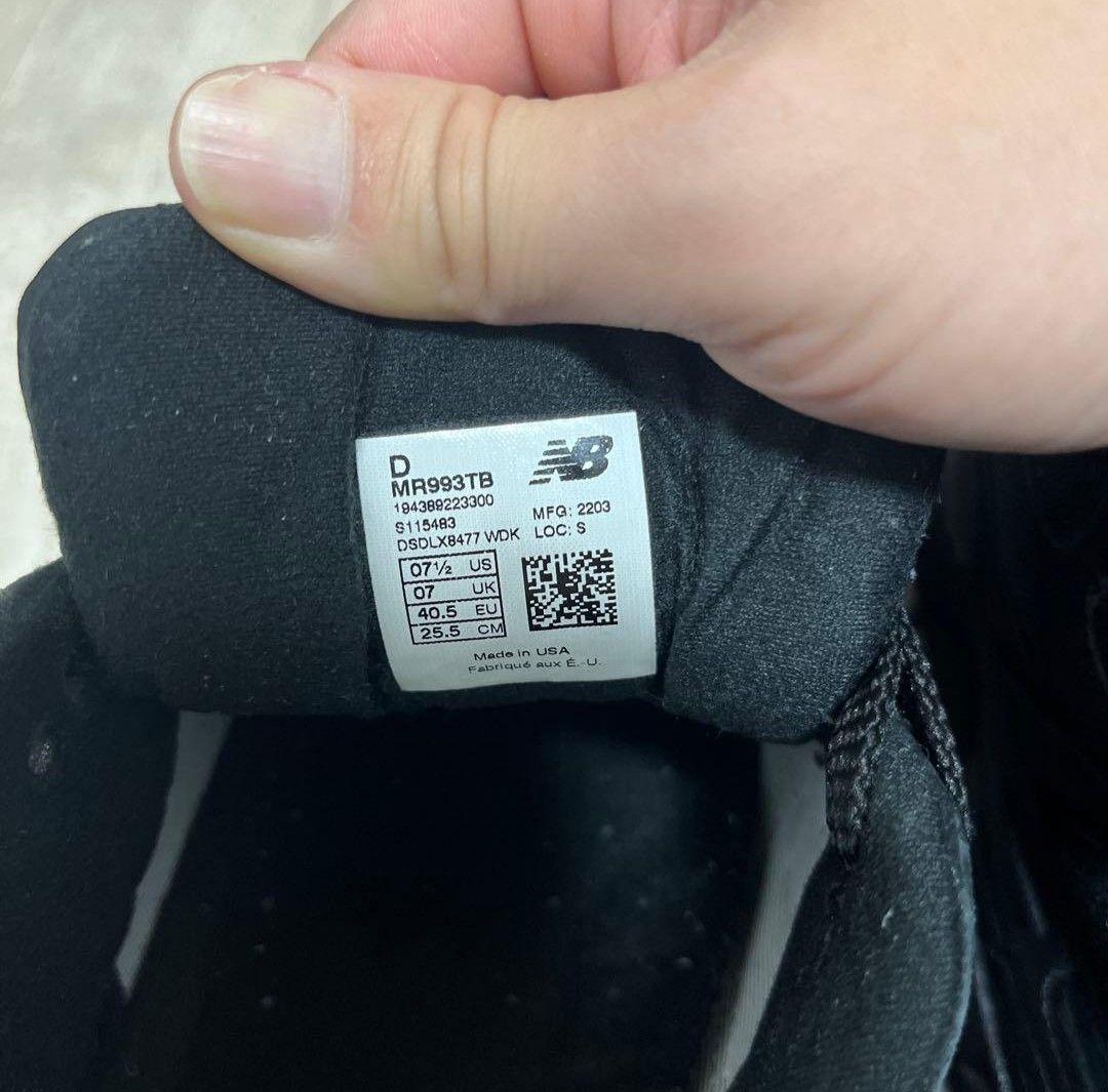 new balance mr993tb トリプルブラック