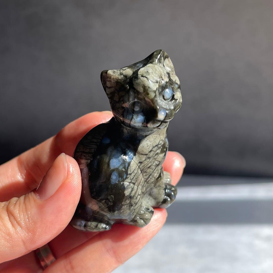 ケセラストーン ネコ 置物 猫
