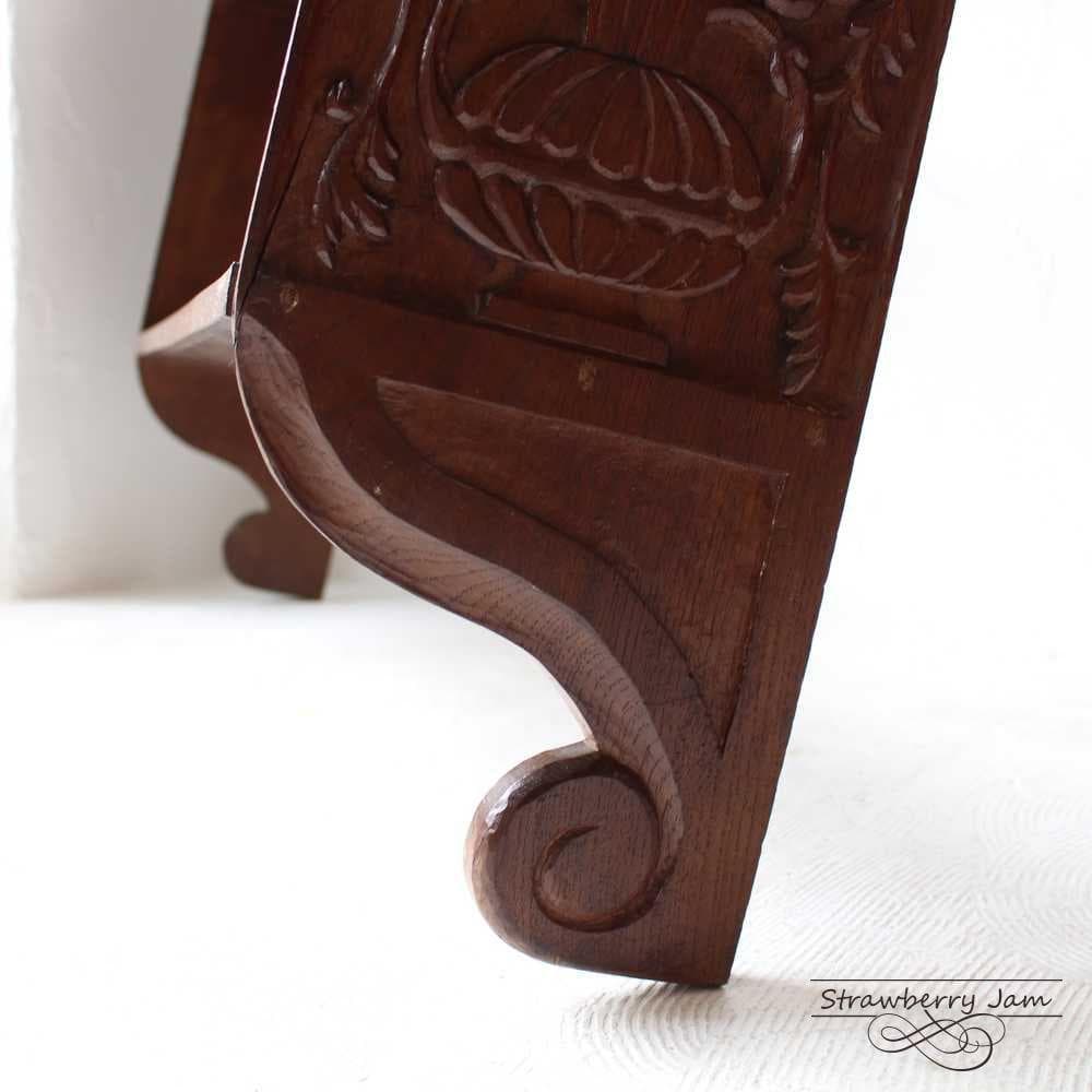 L3310-48 英国アンティーク オーク ウォールシェルフ シェルフ 本棚