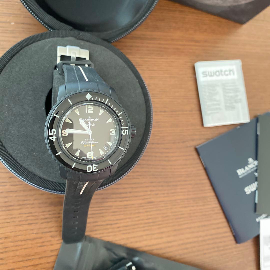 スウォッチ swatch メンズ ブランパン コラボ　フィフティファゾムス腕時計