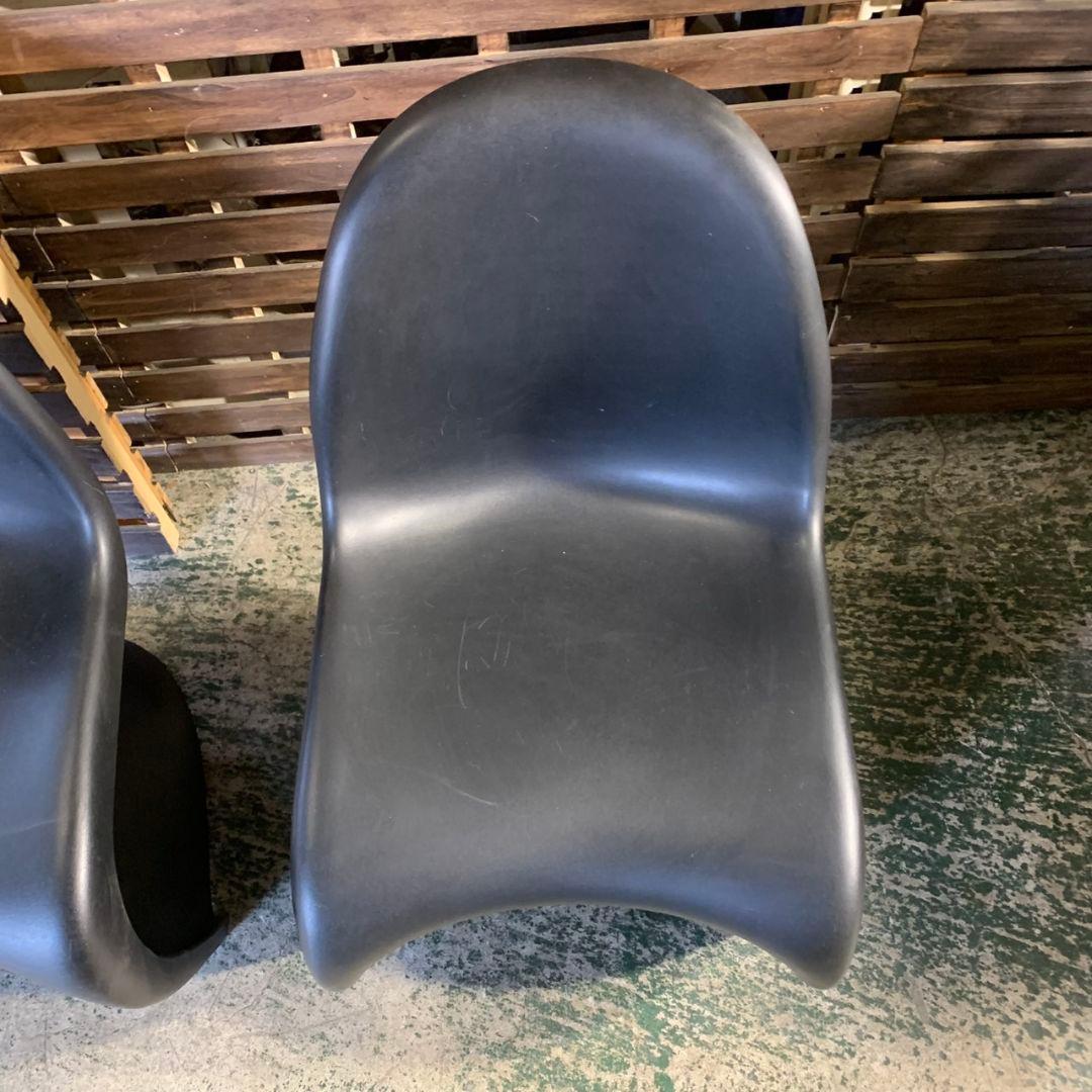 J373 パントンチェア リプロダクト ブラック 2脚セット