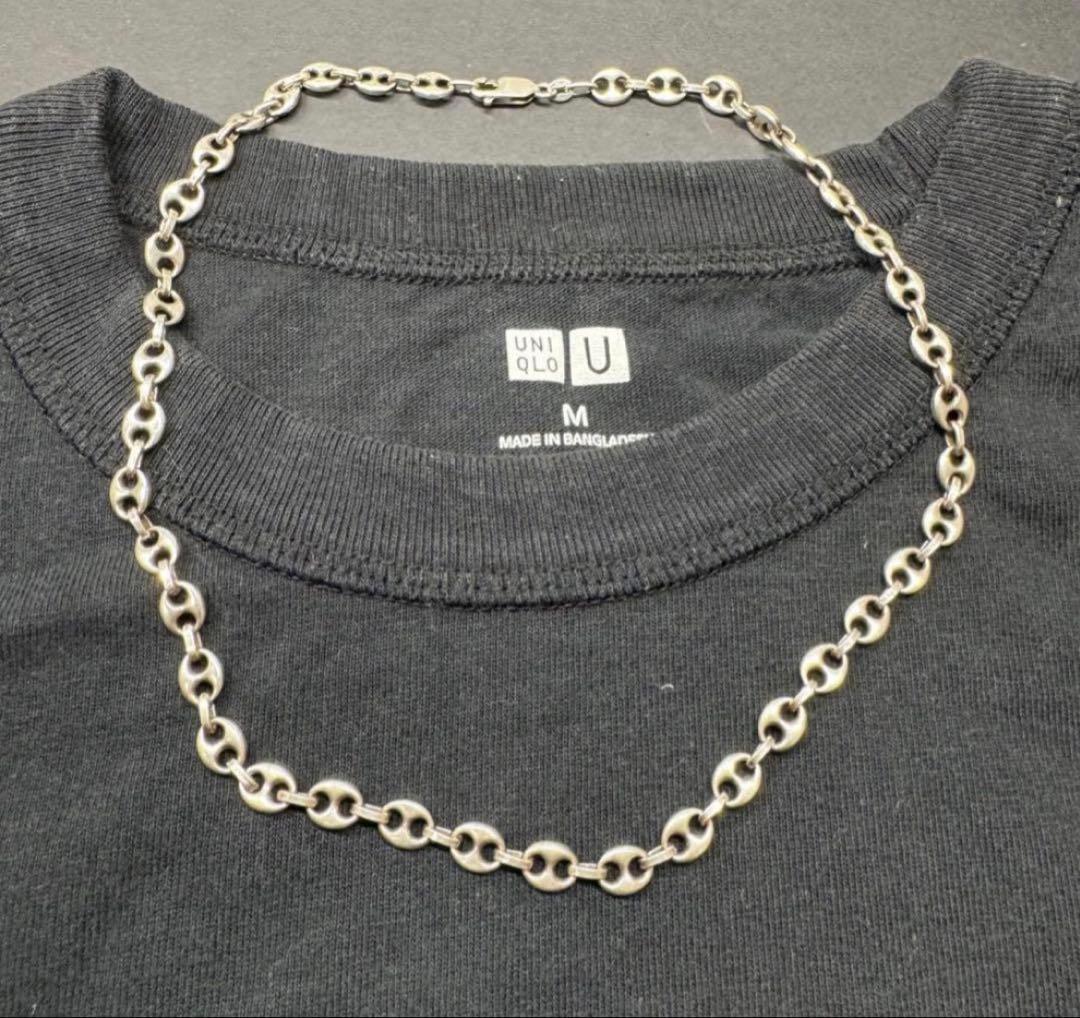 希少　Mexico 47㎝マリンチェーン ネックレス silver925