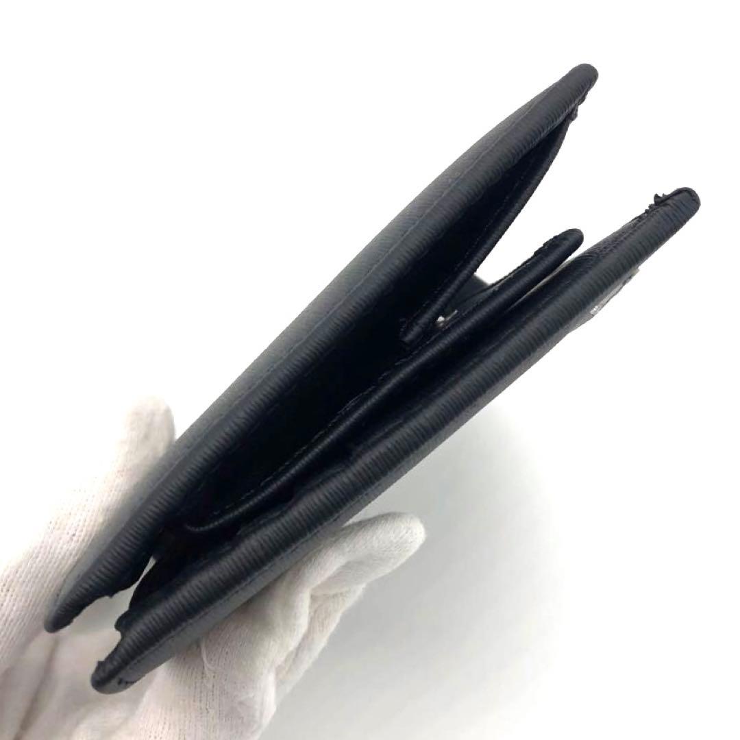 未使用☆ポーター カレント レザー　二つ折り財布 ブラック