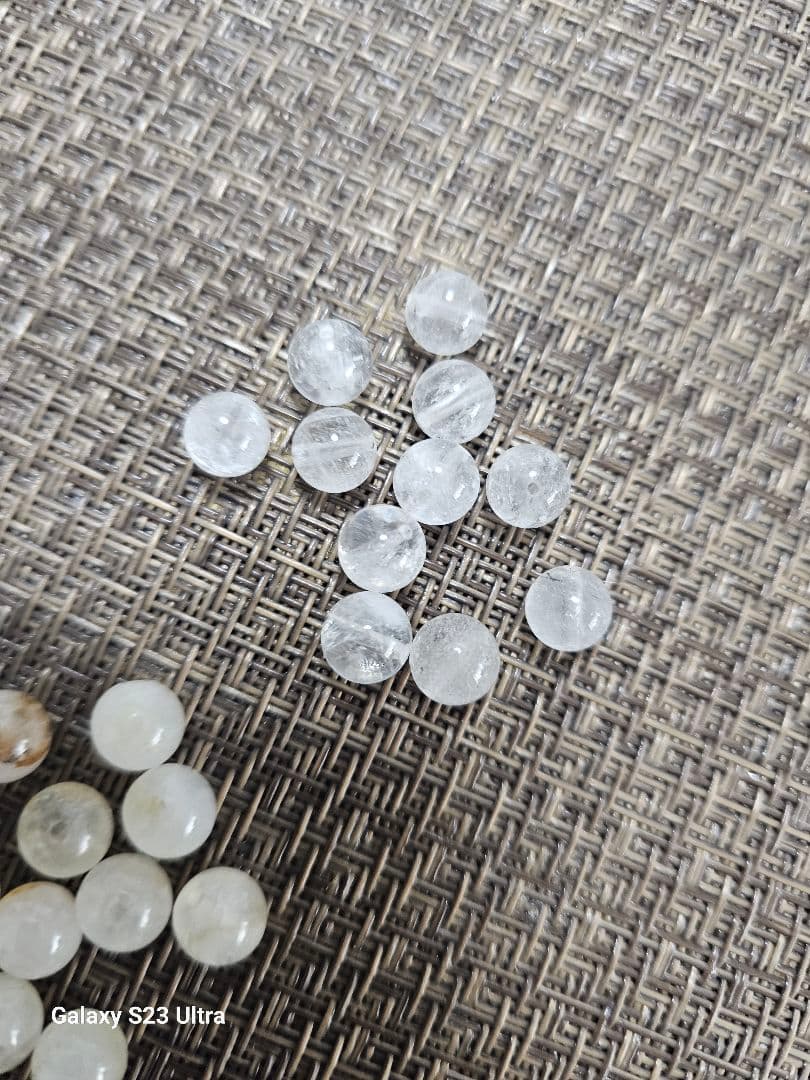 糸魚川青翡翠８mm伊勢志摩８mm山梨県産水晶８mm出雲瑪瑙６mm材料ブレスレット