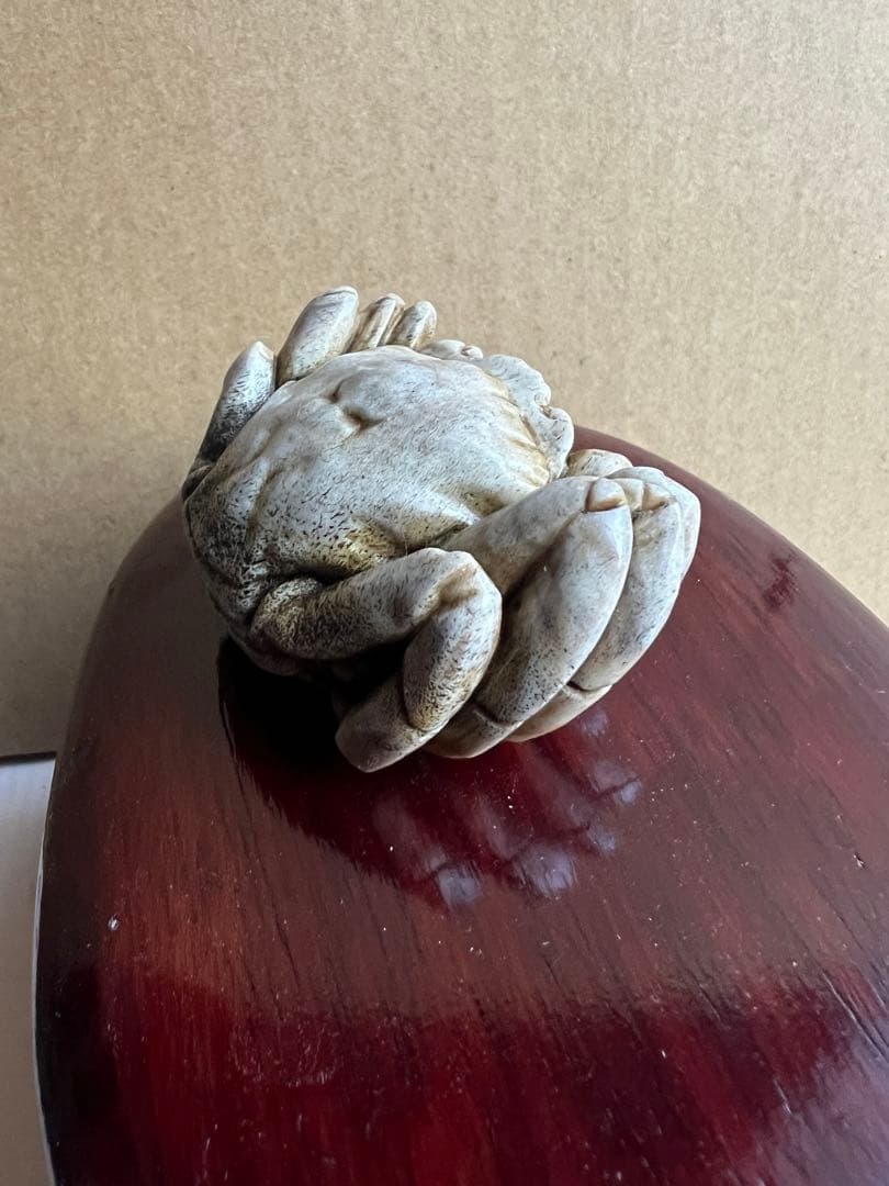 鹿　角　カニ　置物
