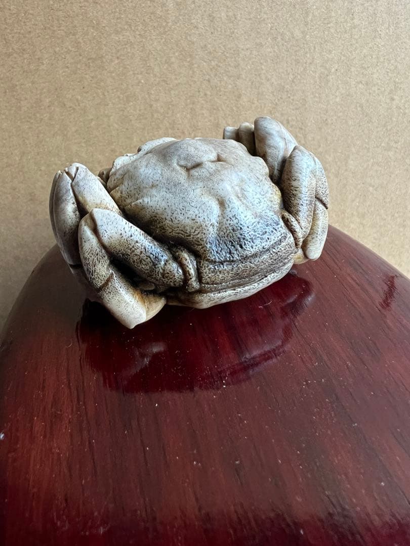 鹿　角　カニ　置物
