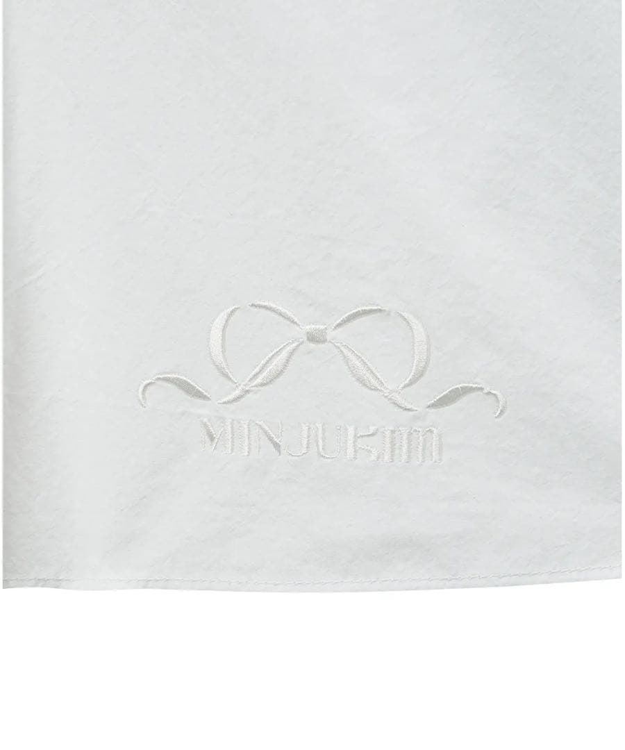 【入手困難】MINJUKIM SQUARE NECK PINTUCK SHIRT