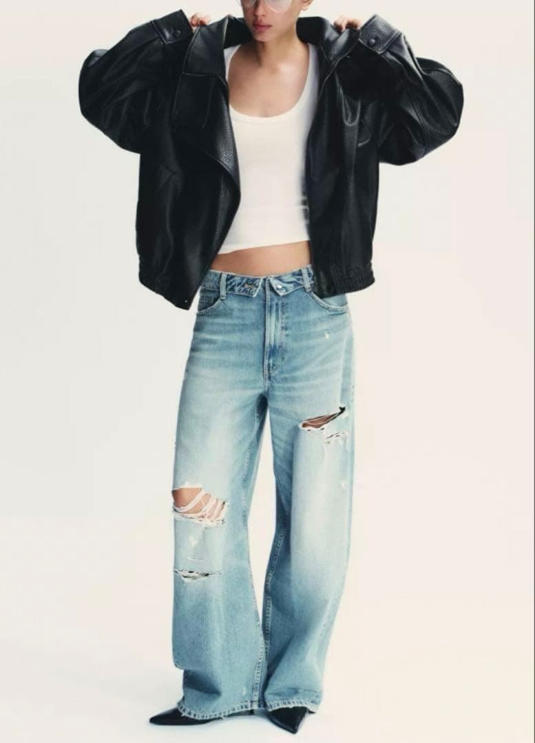 ZARA ザラ　フェイクレザージャケット　新品、未使用