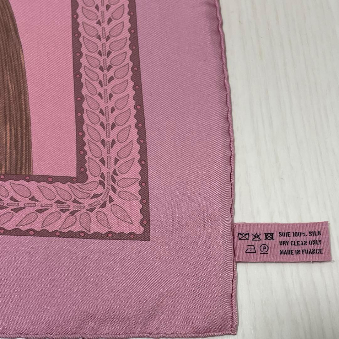HERMES エルメス カレ90 マールワーリ馬のダンス　シルクスカーフ