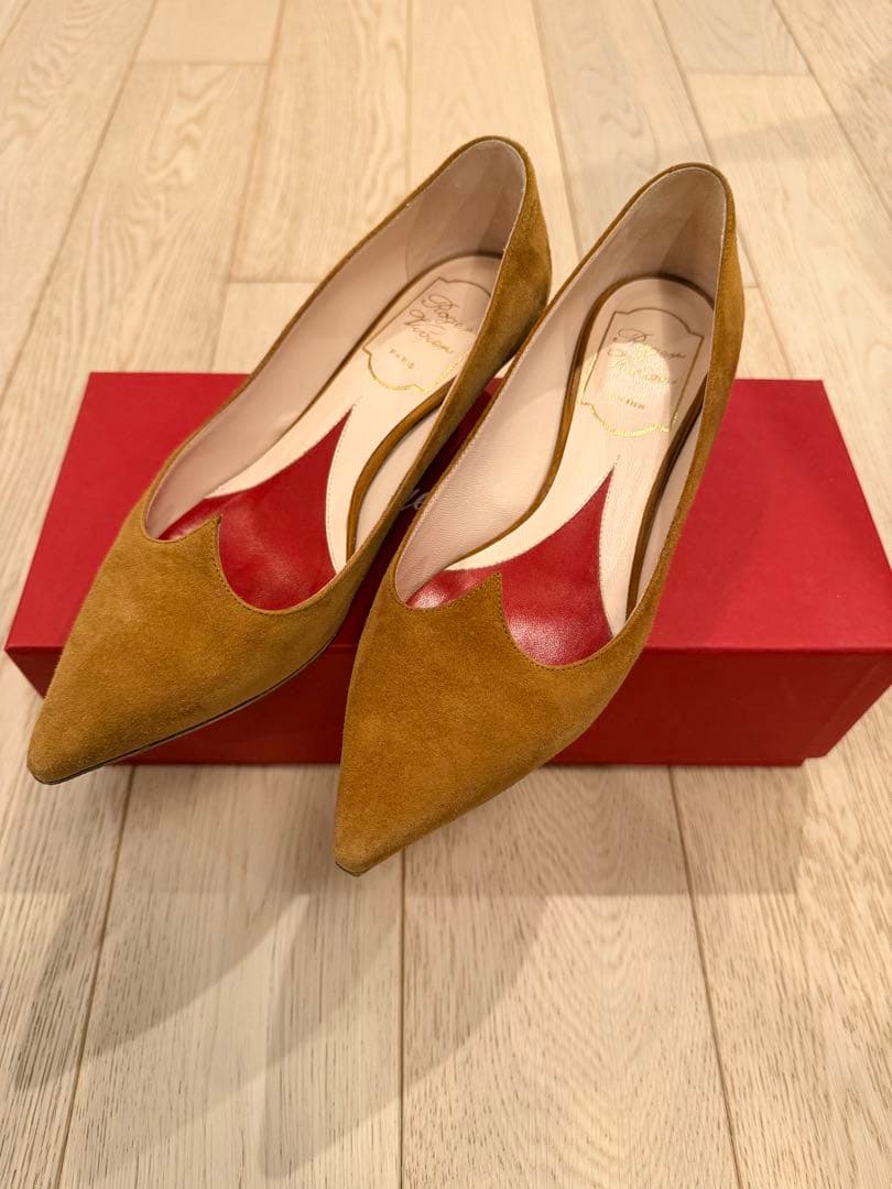 Roger Vivier ロジェヴィヴィエ ブラウン ハート ヒール 35.5