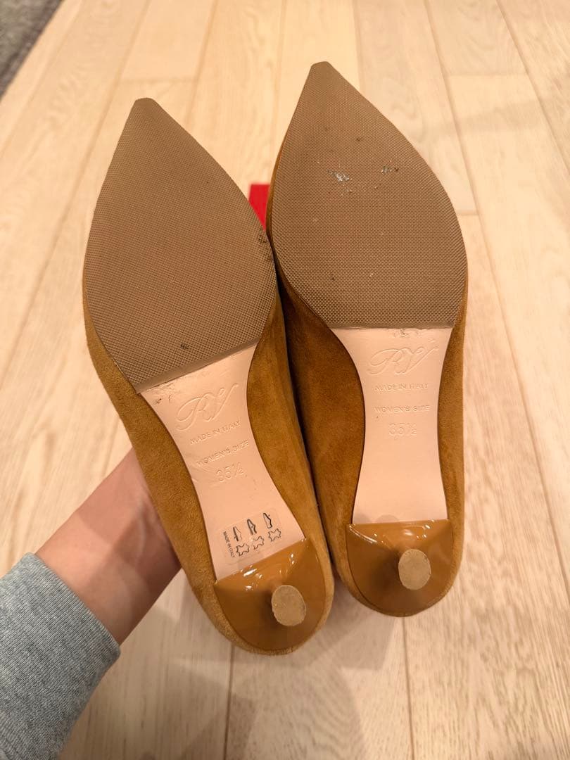 Roger Vivier ロジェヴィヴィエ ブラウン ハート ヒール 35.5