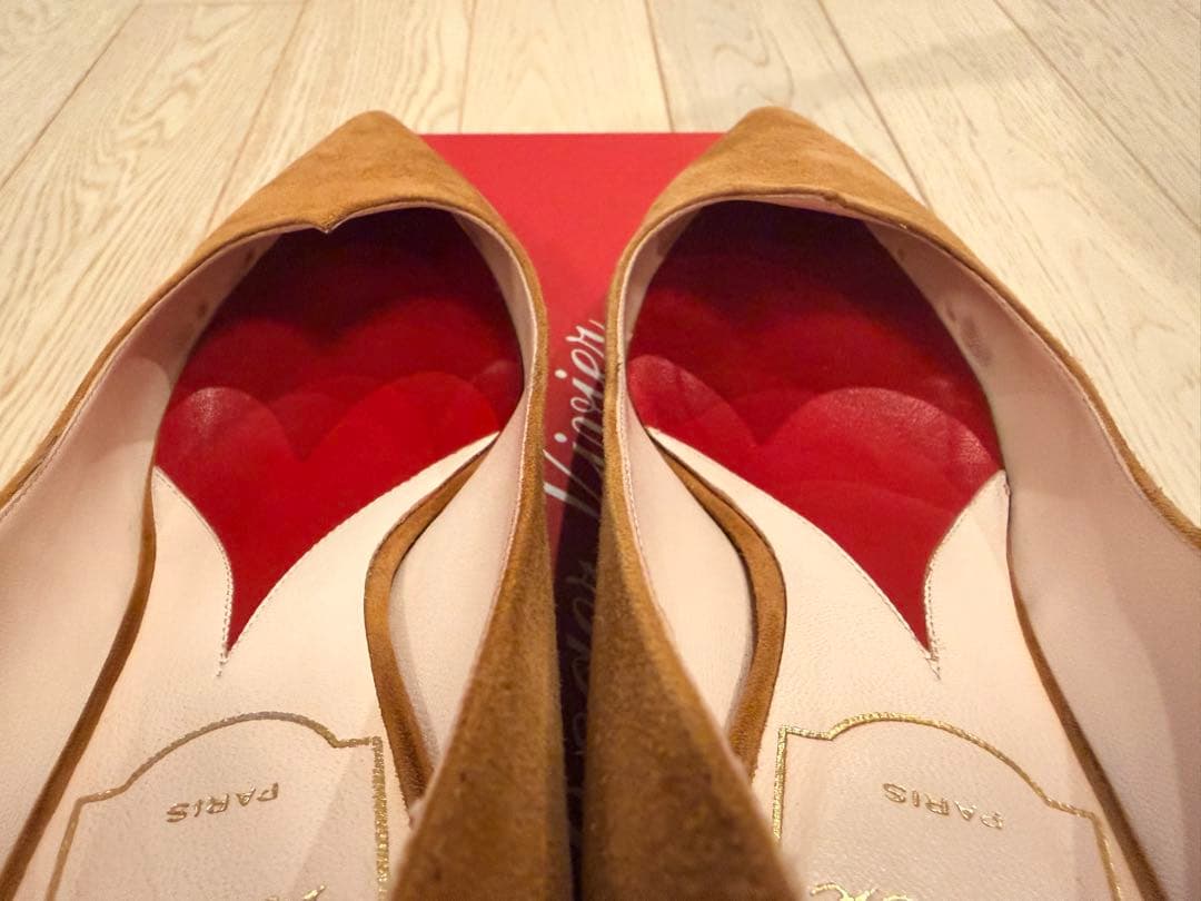 Roger Vivier ロジェヴィヴィエ ブラウン ハート ヒール 35.5