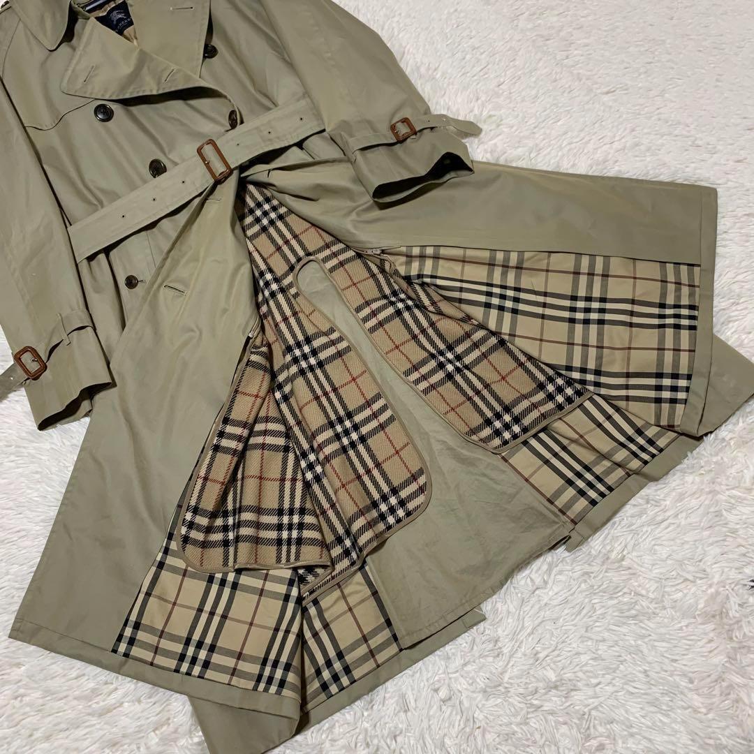 極美品　バーバリーロンドン　4XL 着丈120 トレンチ　カシミヤ混　ベルト
