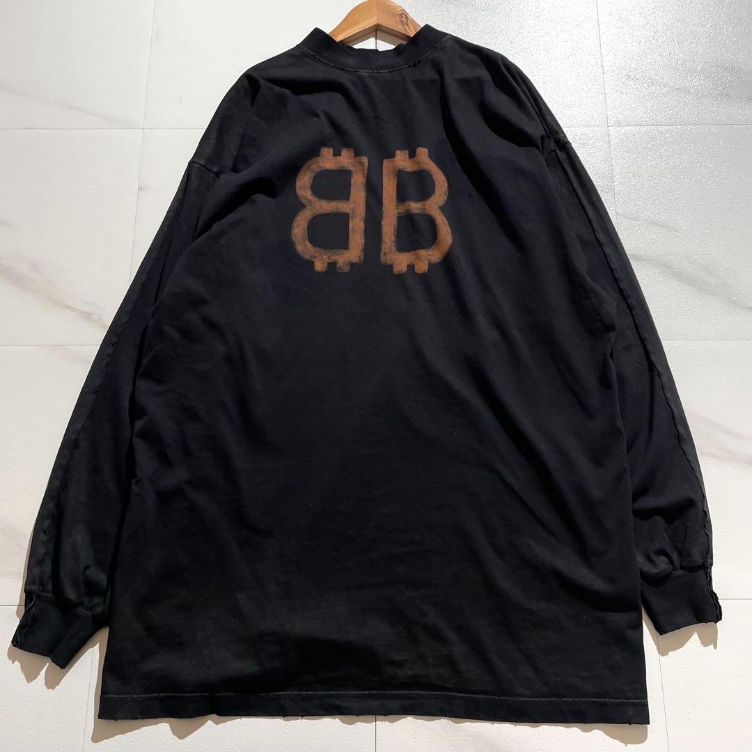 BALENCIAGA パリムーン ロンT オーバーサイズ Tシャツ サイズL