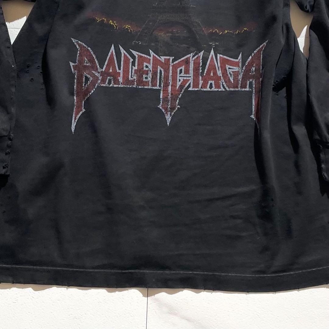 BALENCIAGA パリムーン ロンT オーバーサイズ Tシャツ サイズL