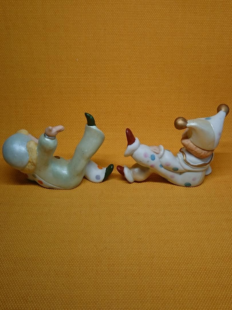 【美品】人形　ピエロ　陶器　置物　インテリア　工芸品　美術品　A1391