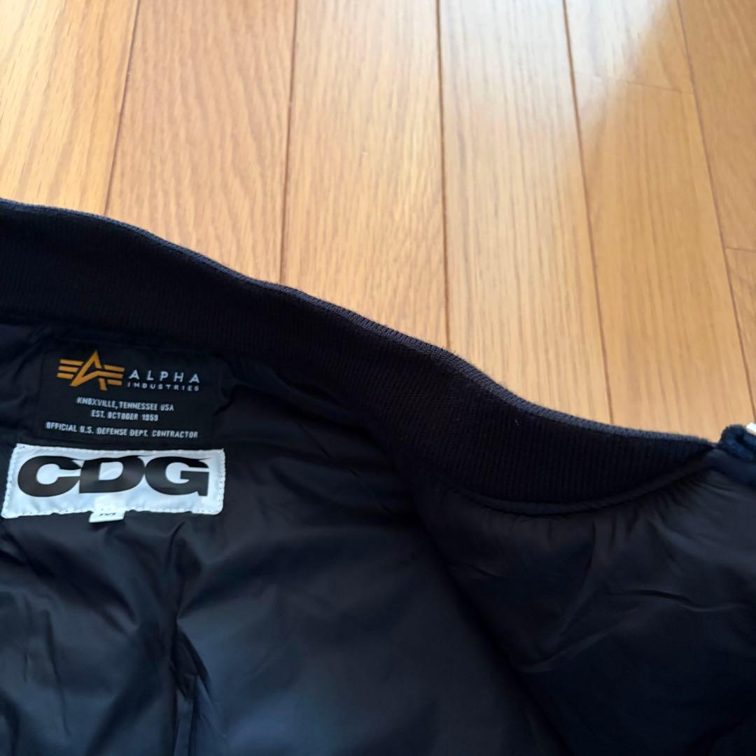 ★美品！CDG ALPHA MA-1 ブラックベスト Mサイズ★