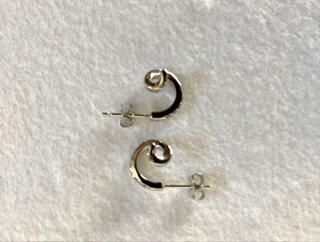 ete シルバー　k18 ピアス