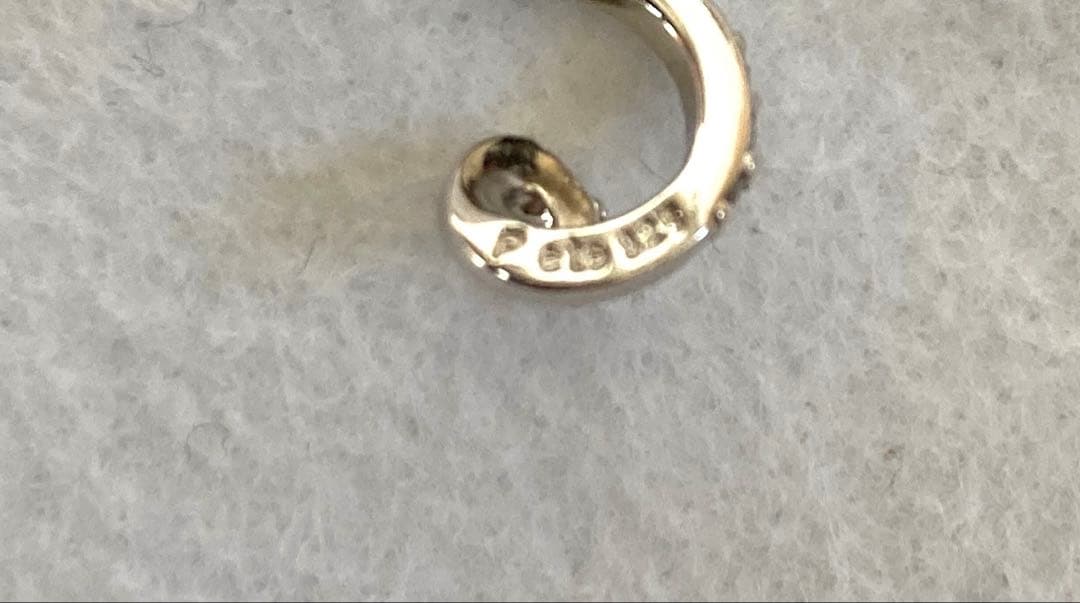 ete シルバー　k18 ピアス