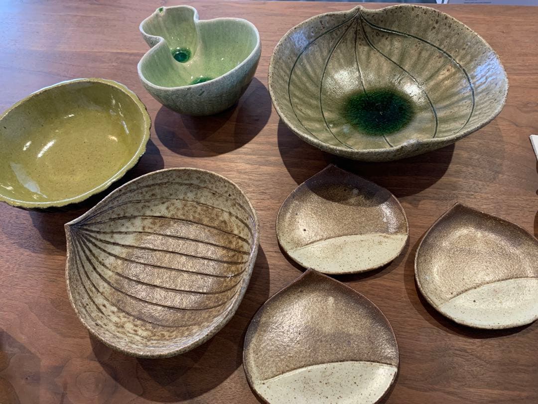 信楽焼　陶器皿7点セット