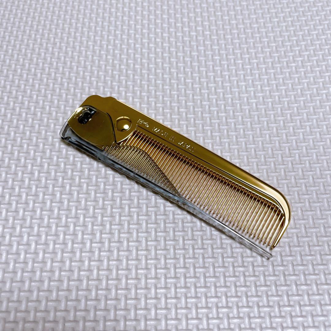 【匿名発送】ラブクロムK24GPバングスコームゴールド（折りたたみくし）