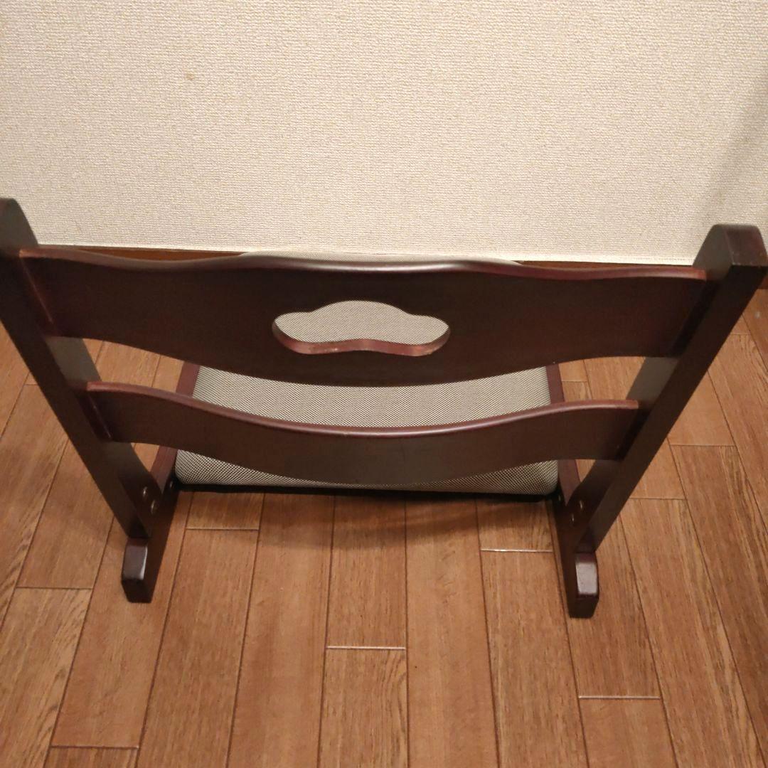 折りたたみ 木製座椅子 3脚セット