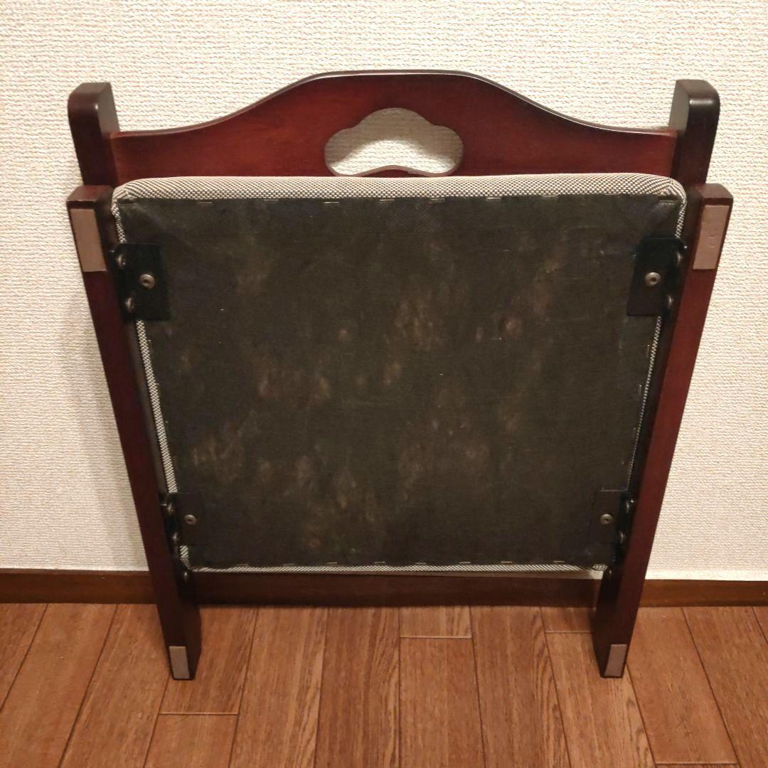 折りたたみ 木製座椅子 3脚セット