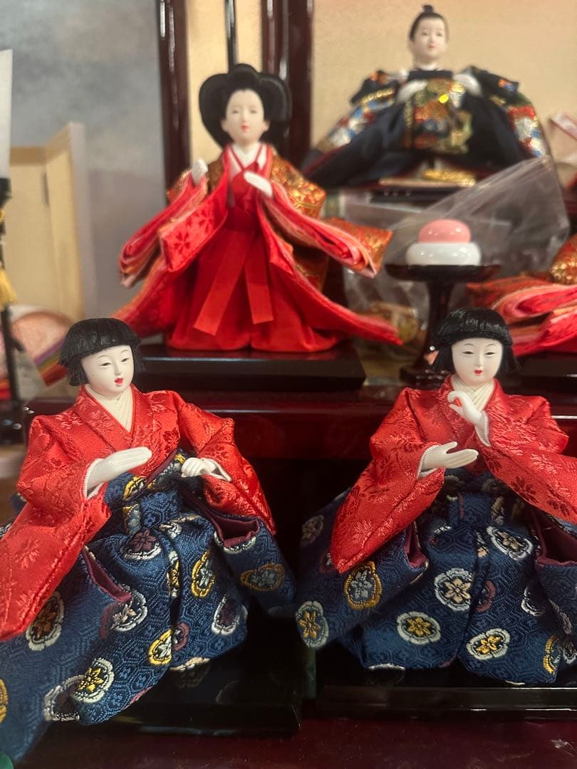 久月 雛人形 三段 十人飾り 新品未使用 親王飾り 五人囃子 ひな人形