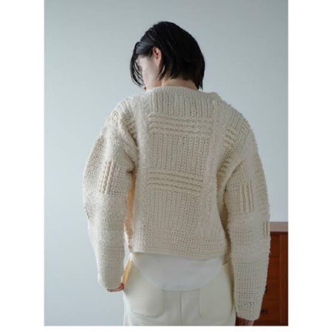 CLANE クラネ WIDE CHECK HAND KNIT ニットセーター